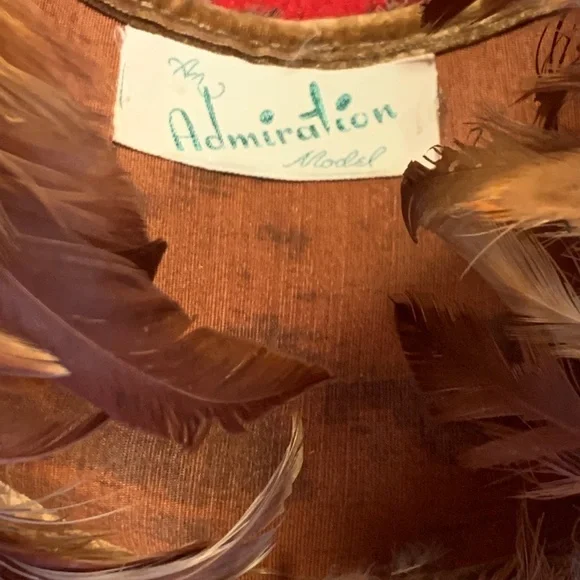 Vintage Feather Hat/Headband - Picture 6 of 8